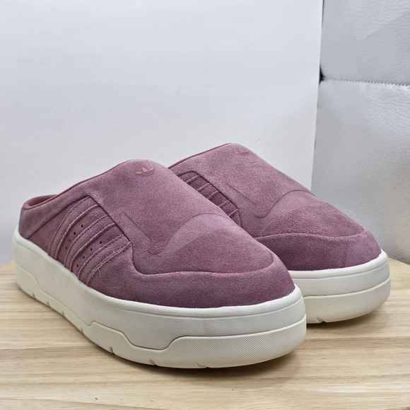 Women's size 8- Adidas Shoes Pink Originals Rivalry Low Mule Sneakers IH2870 NEW - Picture 5 of 9